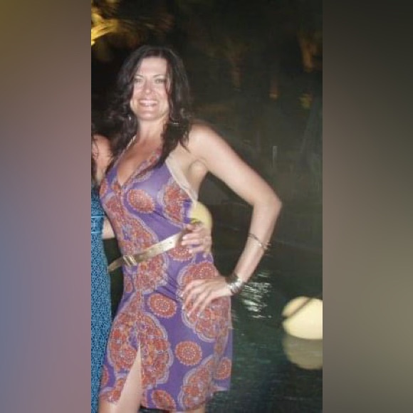 Marciano 100% Silk Summer Print Halter Dress - Picture 6 of 7